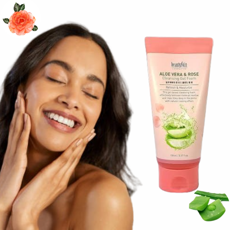 Beauty Skin Aloe Vera & Rose Cleasing Foam