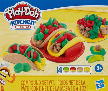 Play-Doh Kitchen Creations Taco Time Play Food Set for Kids ( non- toxic Colors)