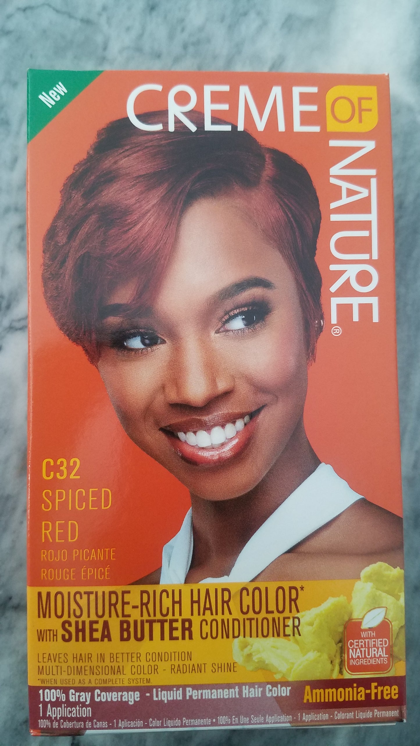 Crème of Nature Moisture-rich hair color spiced red