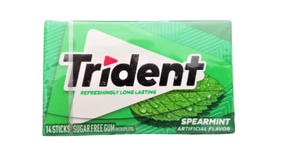 Trident refreshingly long lasting spearmint