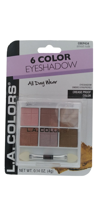 L.A. Colors 6 Color Eyeshadow almost nude