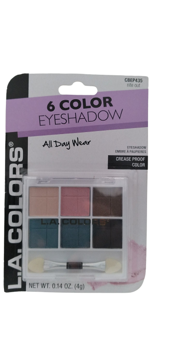 L.A. Colors 6 Color Eyeshadow nite out