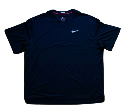 Men Nike Swoosh Logo DRI-FIT Basketball Loose Fit T-Shirt Black- CD7707 010